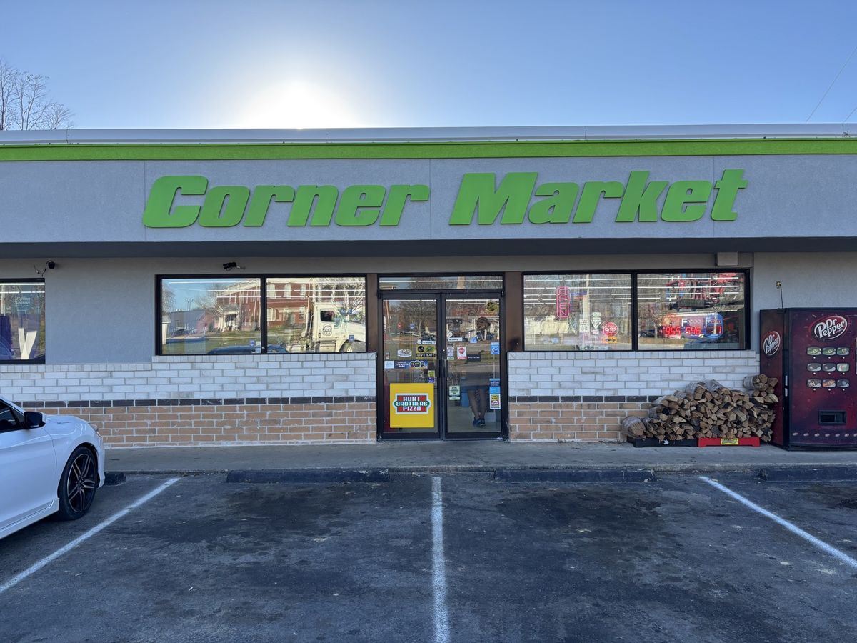 Corner Market retail storefront channel letters